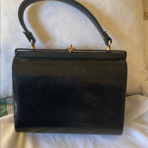 Ambruoso Handbags - Vintage Elegant Luxury Black Handbag